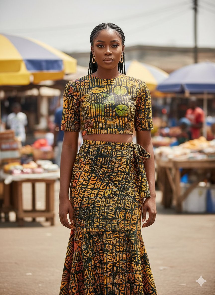 Bespoke Adire Dress